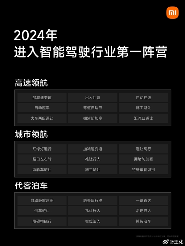 沖入行業第一陣營!小米SU7智能輔助駕駛全系標配(圖4) 沖入行業第一陣營!小米SU7智能輔助駕駛全系標配