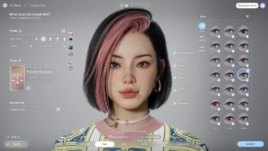 漂亮小姐姐的含金量！韓國《模擬人生》捏臉工具大火