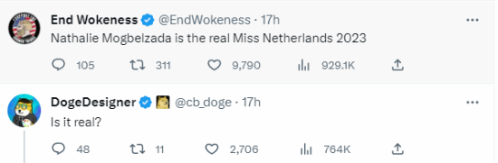 荷蘭小姐首次產生跨性別冠軍 網友：這獎就是個笑話！