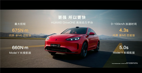 全系華為高階智駕:問界新M5上市24小時大定超4000臺(圖4) 全系華為高階智駕:問界新M5上市24小時大定超4000臺