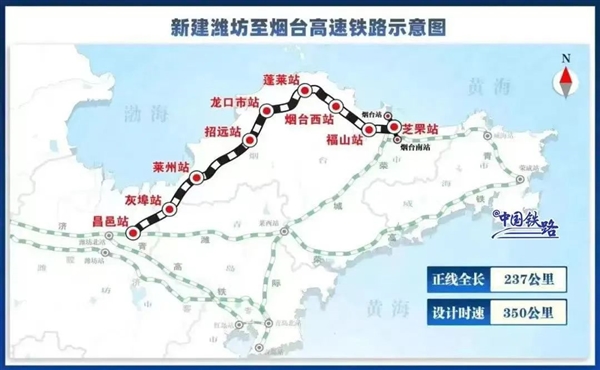2024年第11條:濰煙高鐵21日開通 時速350公里(圖1) 2024年第11條:濰煙高鐵21日開通 時速350公里