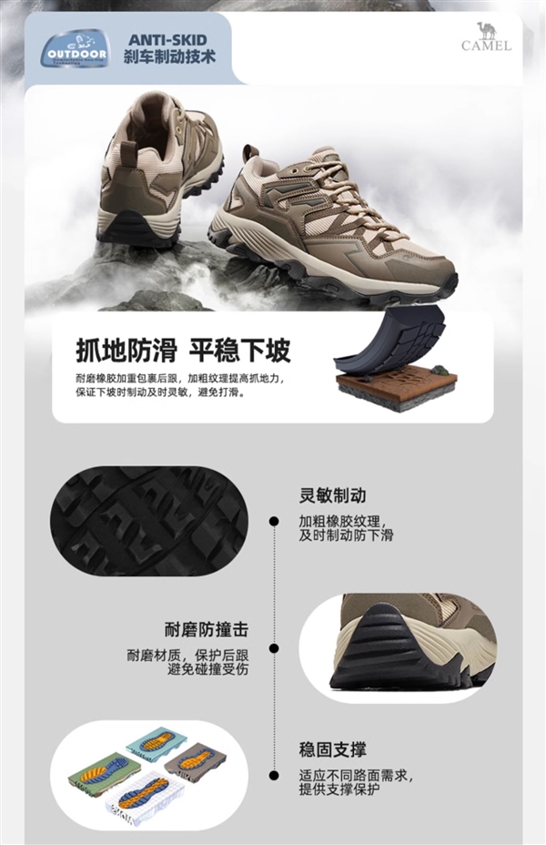 男女45款可選:駱駝昆侖專業(yè)登山鞋219元(直降120元)(圖2) 男女45款可選:駱駝昆侖專業(yè)登山鞋219元(直降120元)