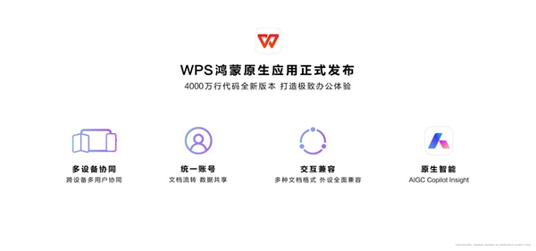 WPS鴻蒙原生應用正式發布！耗時一年、超4000萬行代碼