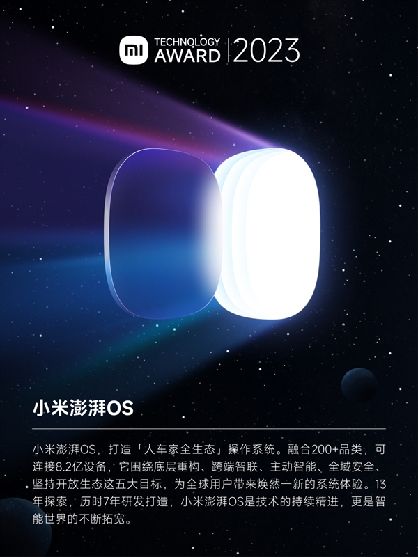 2023小米百萬(wàn)美金技術(shù)大獎(jiǎng)重點(diǎn)項(xiàng)目公布:澎湃OS、龍骨轉(zhuǎn)軸入選(圖6) 2023小米百萬(wàn)美金技術(shù)大獎(jiǎng)重點(diǎn)項(xiàng)目公布:澎湃OS、龍骨轉(zhuǎn)軸入選