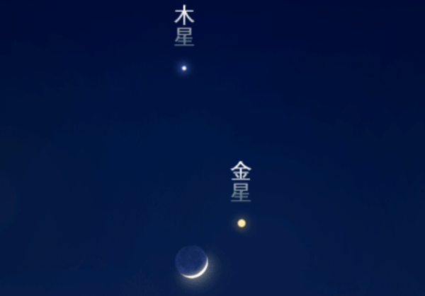 肉眼可見!今晚夜空將上演“金星伴月”(圖1) 肉眼可見!今晚夜空將上演“金星伴月”
