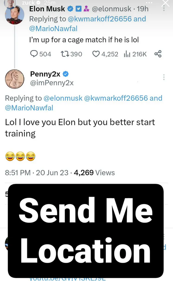 你支持誰?扎克伯格和馬斯克線上約架:不是開玩笑(圖2) 你支持誰?扎克伯格和馬斯克線上約架:不是開玩笑