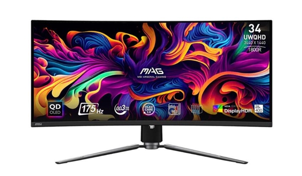 微星發布新款34寸游戲顯示器:175Hz QD-OLED面板(圖2) 微星發布新款34寸游戲顯示器:175Hz QD-OLED面板
