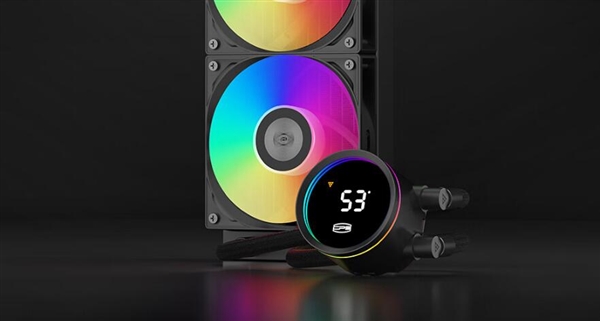 270°旋轉數顯!超頻三推出新款水冷散熱器 首發479元(圖1) 270°旋轉數顯!超頻三推出新款水冷散熱器 首發479元