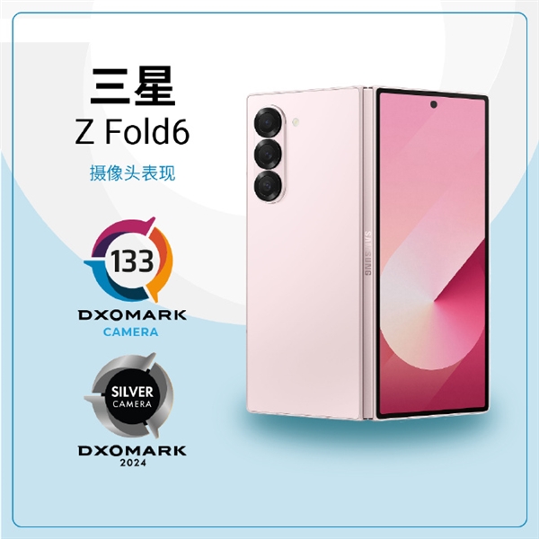 三星Galaxy Z Fold 6 DXO影像成績出爐：133分 折疊屏第一