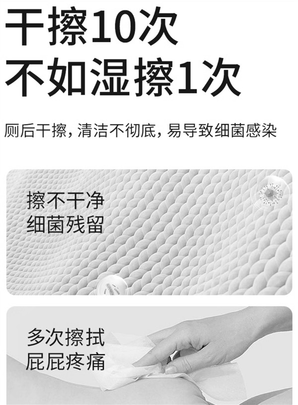 干擦10次不如濕擦一次!潔麗雅濕廁紙促銷:領(lǐng)券后9.9元(圖3) 干擦10次不如濕擦一次!潔麗雅濕廁紙促銷:領(lǐng)券后9.9元