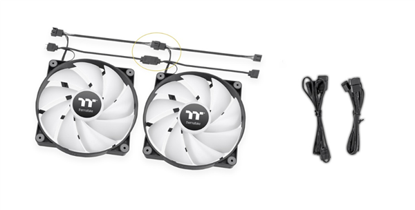 Thermaltake發(fā)布CT 200系列風(fēng)扇：無(wú)光/ARGB可選 線纜菊花鏈設(shè)計(jì)