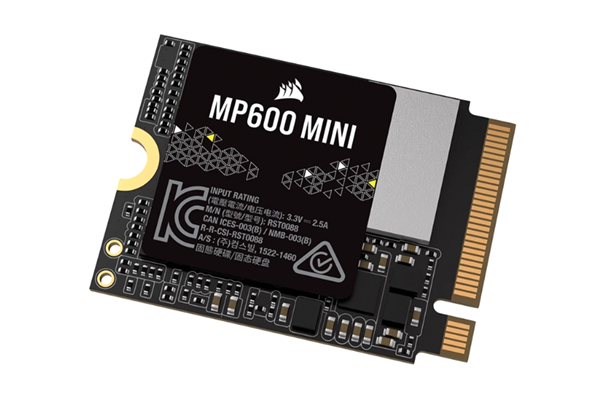 美商海盜船MP600 Mini新增2TB版：寫入速度高達6200 MB/s