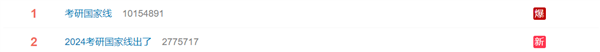 2024年研考國家線發布!調劑服務系統4月8日開通 你“上岸”沒(圖2) 2024年研考國家線發布!調劑服務系統4月8日開通 你“上岸”沒