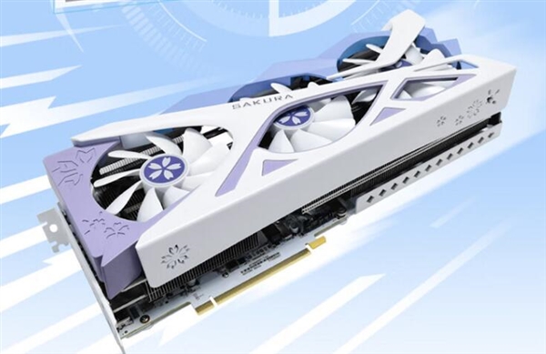 6499元 盈通RTX 4070 Ti SUPER櫻瞳花嫁顯卡上架：花瓣扇葉設(shè)計(jì)