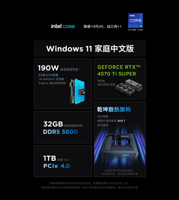 14999元!聯(lián)想拯救者刃7000K超能版開賣:臺(tái)式機(jī)配移動(dòng)旗艦i9-14900HX(圖16) 14999元!聯(lián)想拯救者刃7000K超能版開賣:臺(tái)式機(jī)配移動(dòng)旗艦i9-14900HX