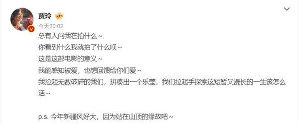 賈玲發文回應惡評:你看到什么我就拍了什么(圖2) 賈玲發文回應惡評:你看到什么我就拍了什么