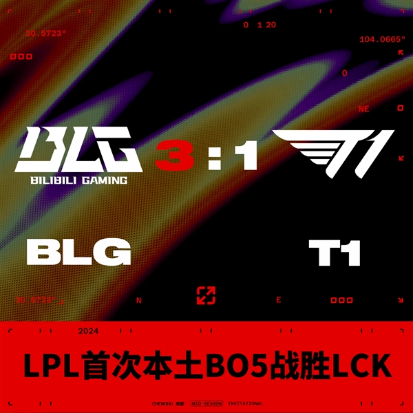 創歷史記錄!BLG 3:1擊敗T1:LPL首次本土BO5戰勝LCK戰隊(圖2) 創歷史記錄!BLG 3:1擊敗T1:LPL首次本土BO5戰勝LCK戰隊